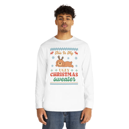 Poodle Doodle This is My Ugly Christmas Sweater Long Sleeve Tee