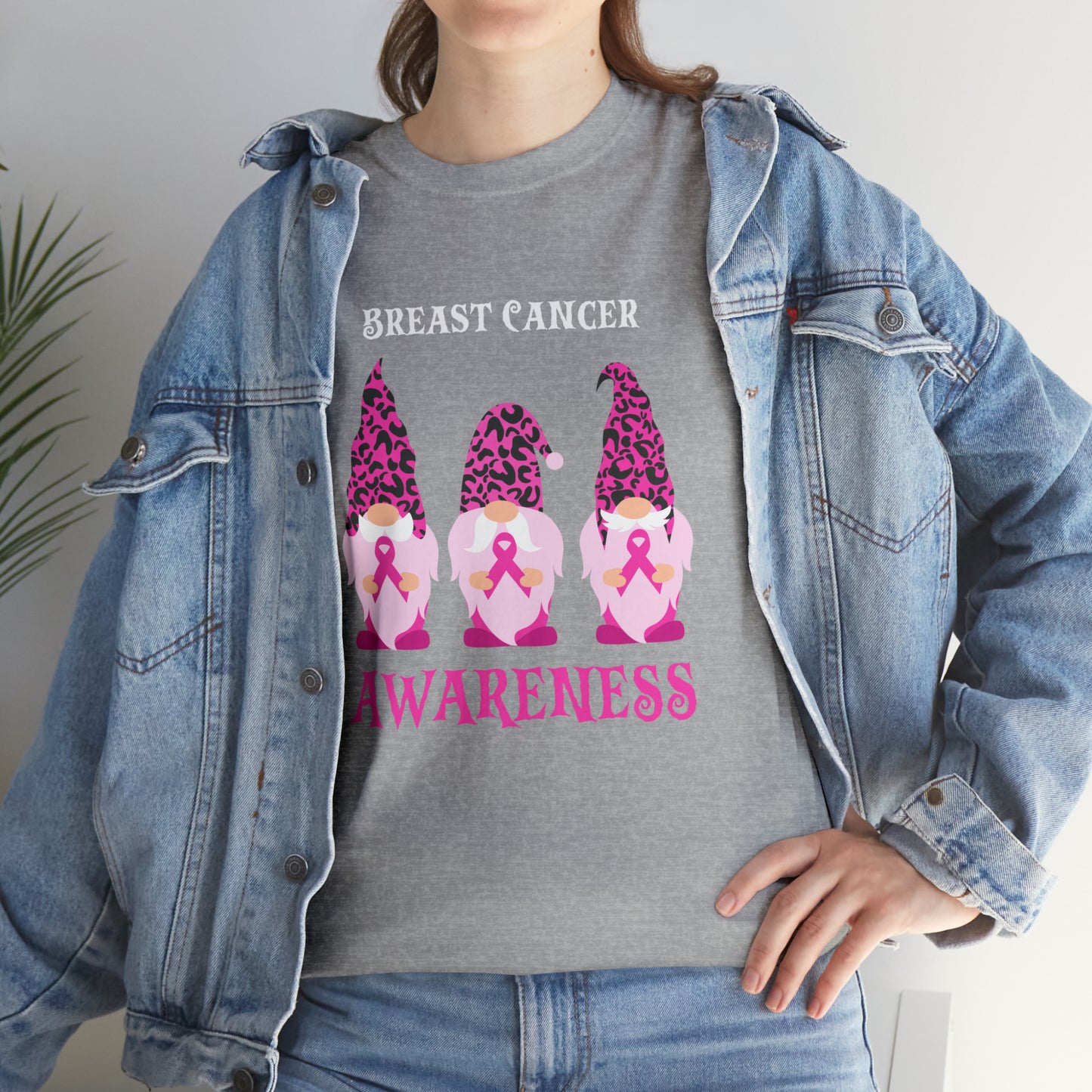 Breast Cancer Awareness Gnomes Short Sleeve Tee