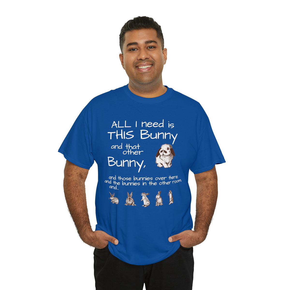 All The Bunnies Rabbit lover Unisex Heavy Cotton Tee