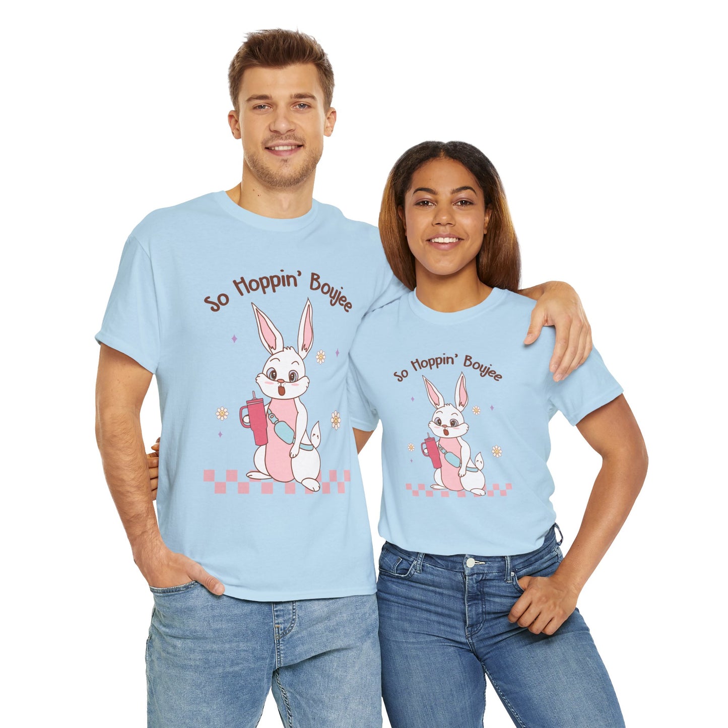 So Hoppin' Boujie Rabbit Easter Short Sleeve Tee