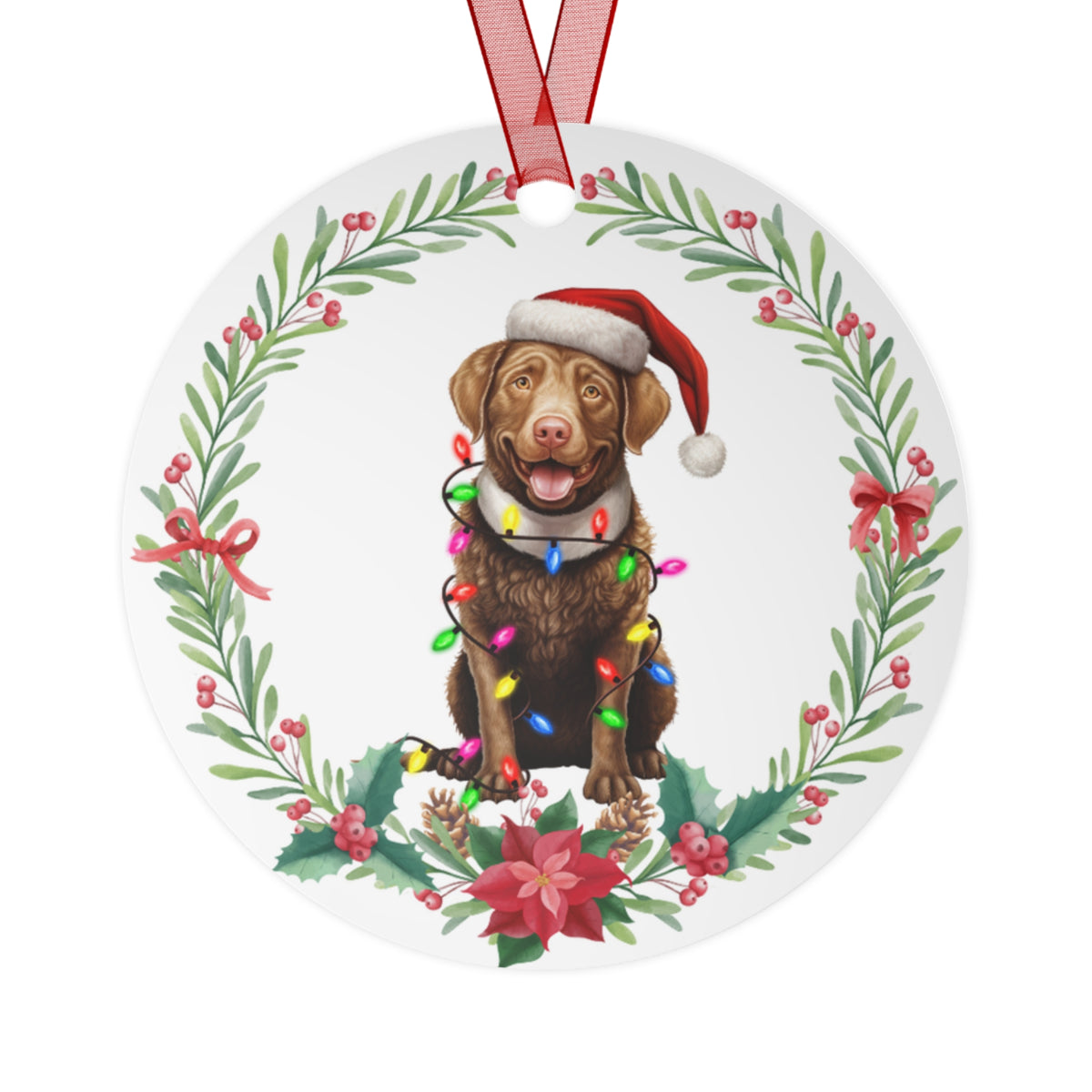 Chesapeake Bay Retriever Dog in Lights Ornament
