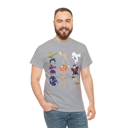 Dabbing Monsters Halloween Short Sleeve Tee