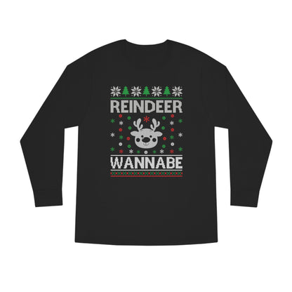 Reindeer Wannabe Christmas Ugly Sweater Long Sleeve T-shirt