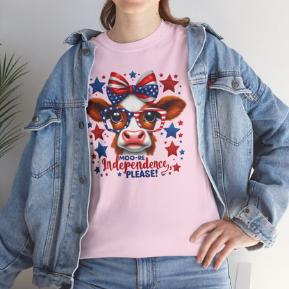 Moo-re Independence Please Short Sleeve Tshirt