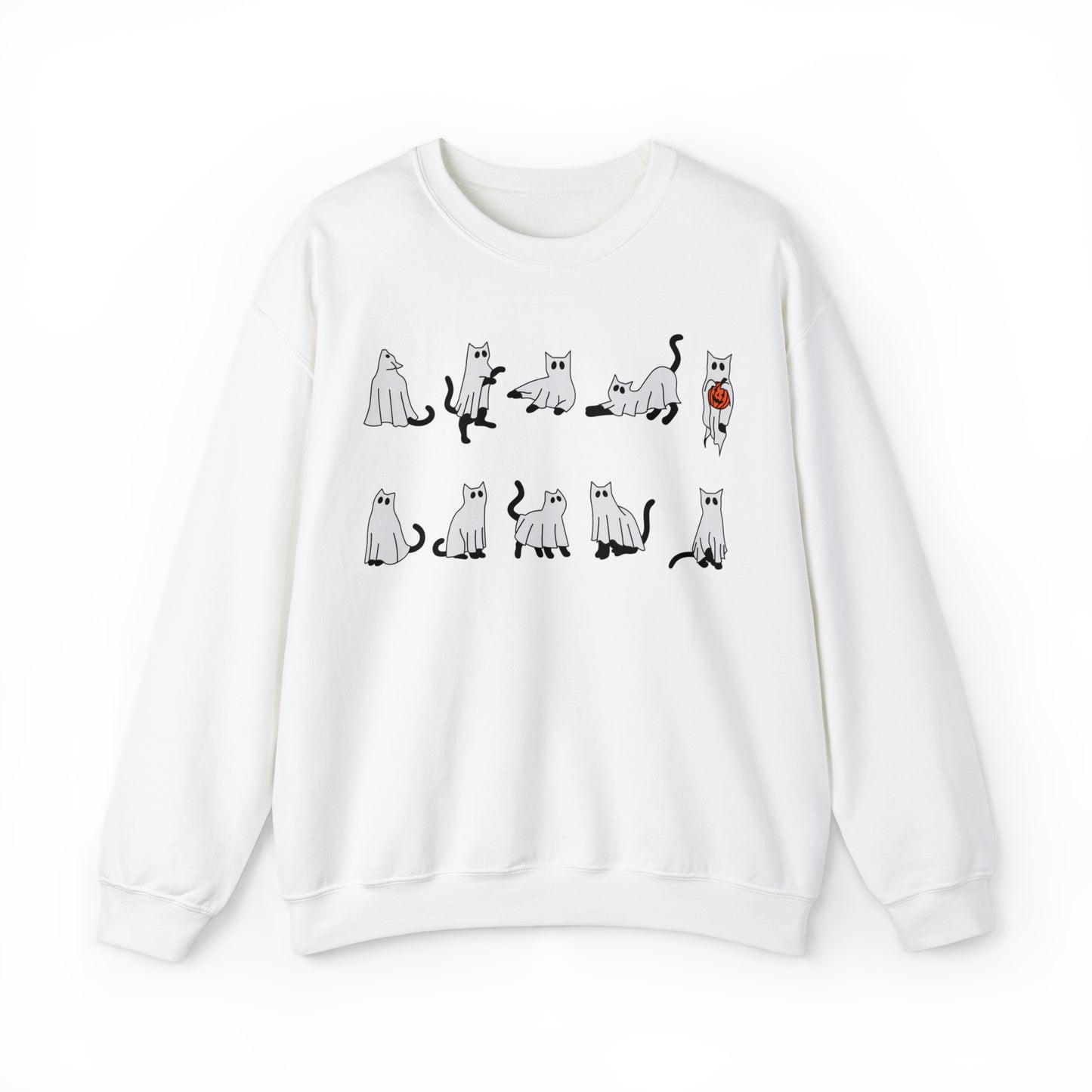 Ghost Cats Halloween Sweatshirt