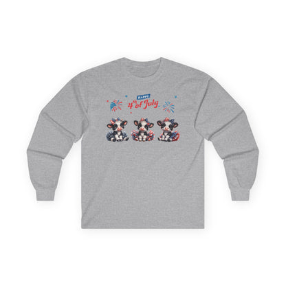 4th of July Cows in Tutus Long Sleeve T-Shirt