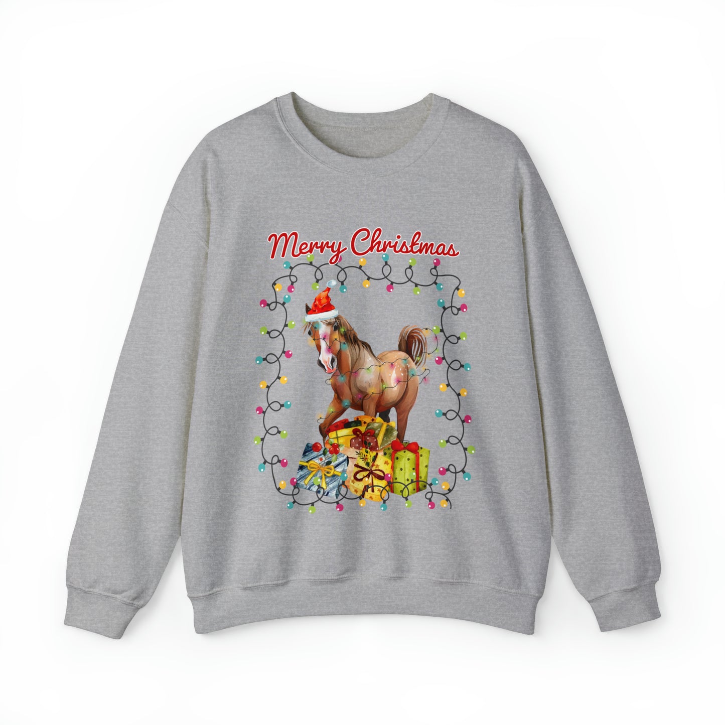 Merry Christmas Horse Christmas Sweatshirt