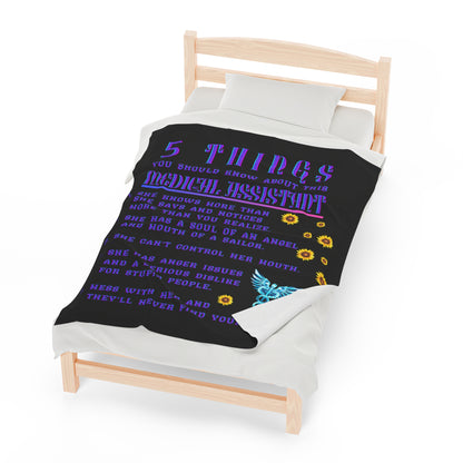 5 Things You Should Know Medical Assistant Design 2 Plush Blanket