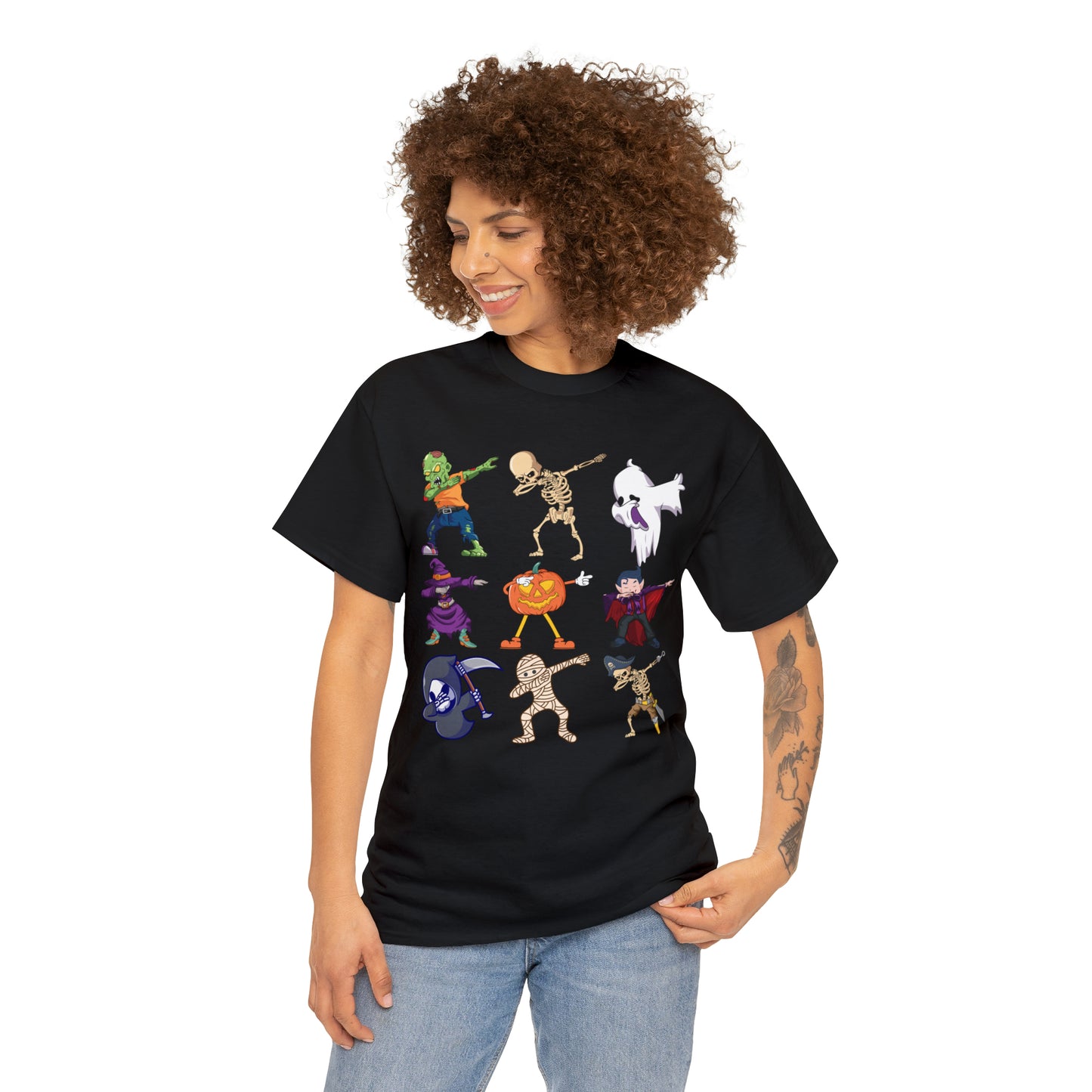 Dabbing Monsters Halloween Short Sleeve Tee