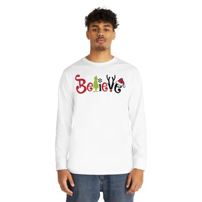 Believe Grinch Christmas Long Sleeve T-Shirt