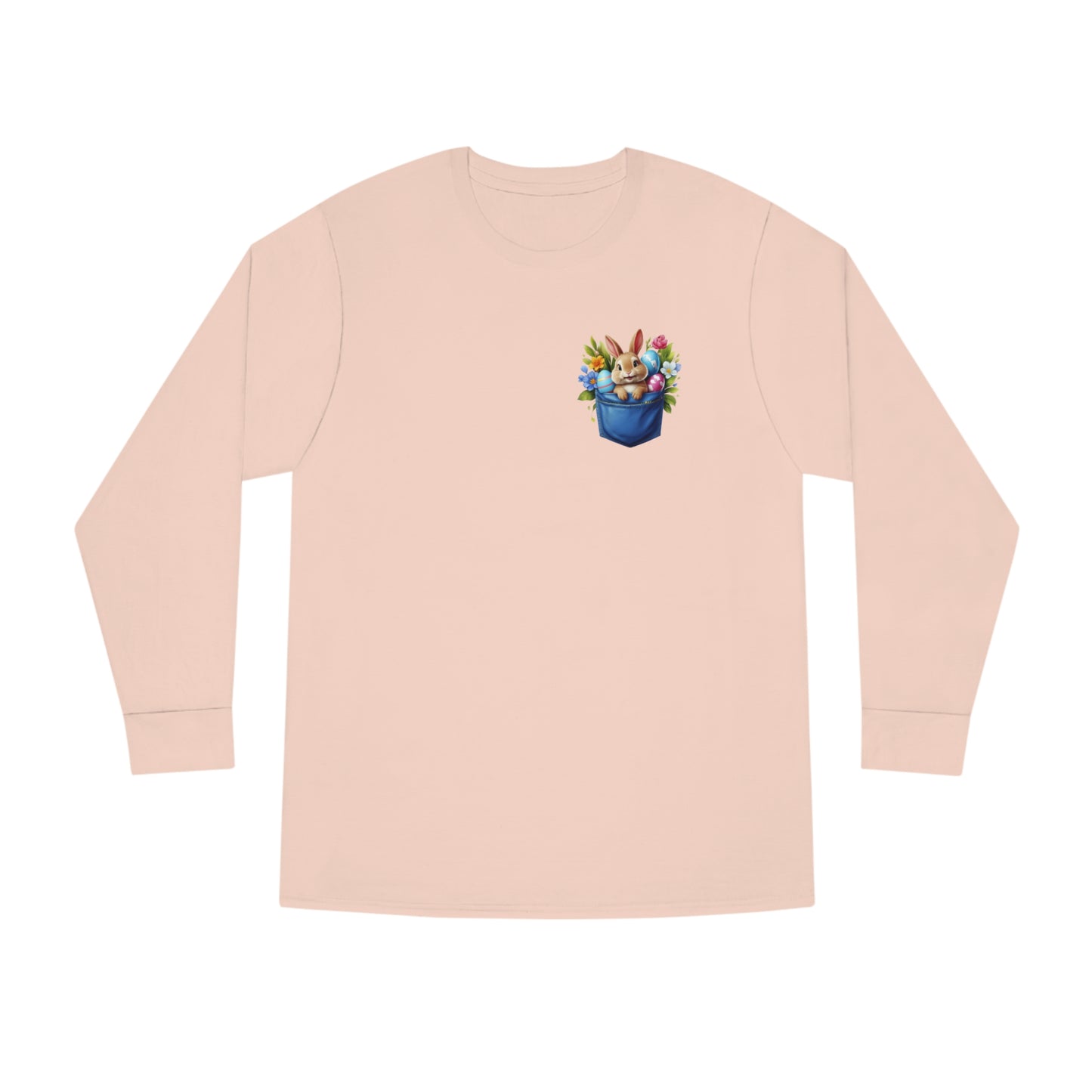 Easter Bunny Pocket Long Sleeve T-shirt