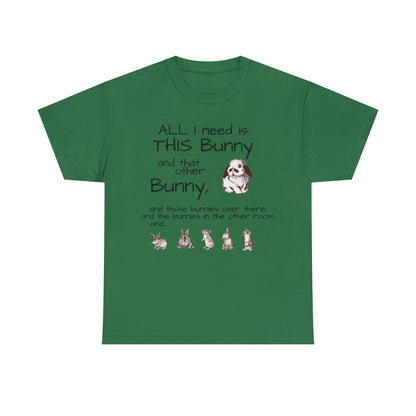 All The Bunnies Rabbit lover Unisex Heavy Cotton Tee