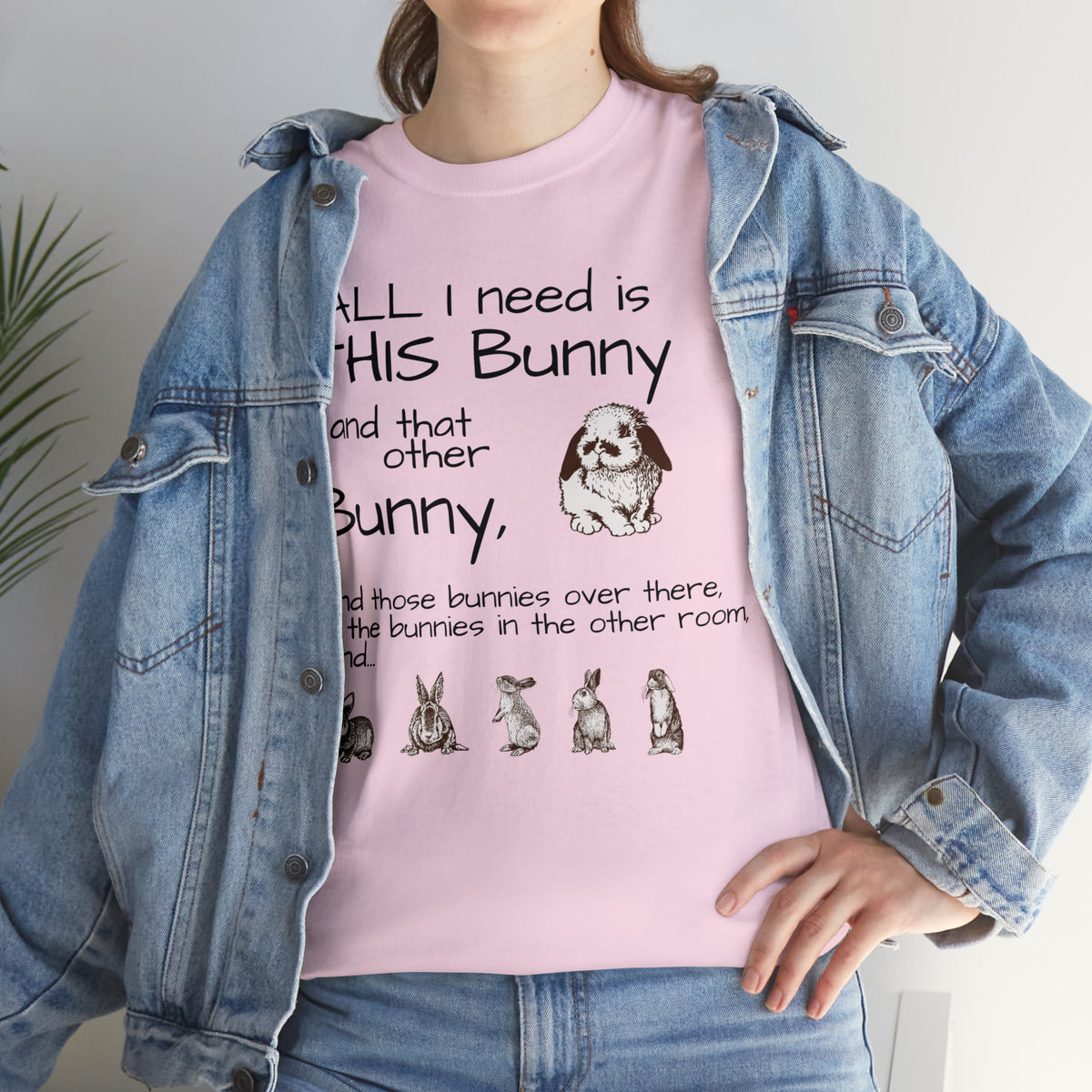 All The Bunnies Rabbit lover Unisex Heavy Cotton Tee