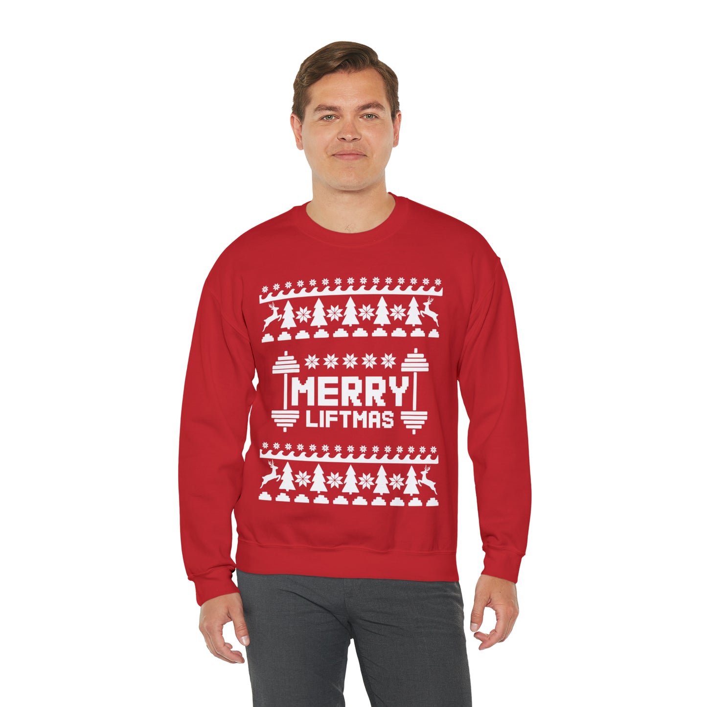 Merry Liftmas Christmas Ugly Sweater Sweatshirt