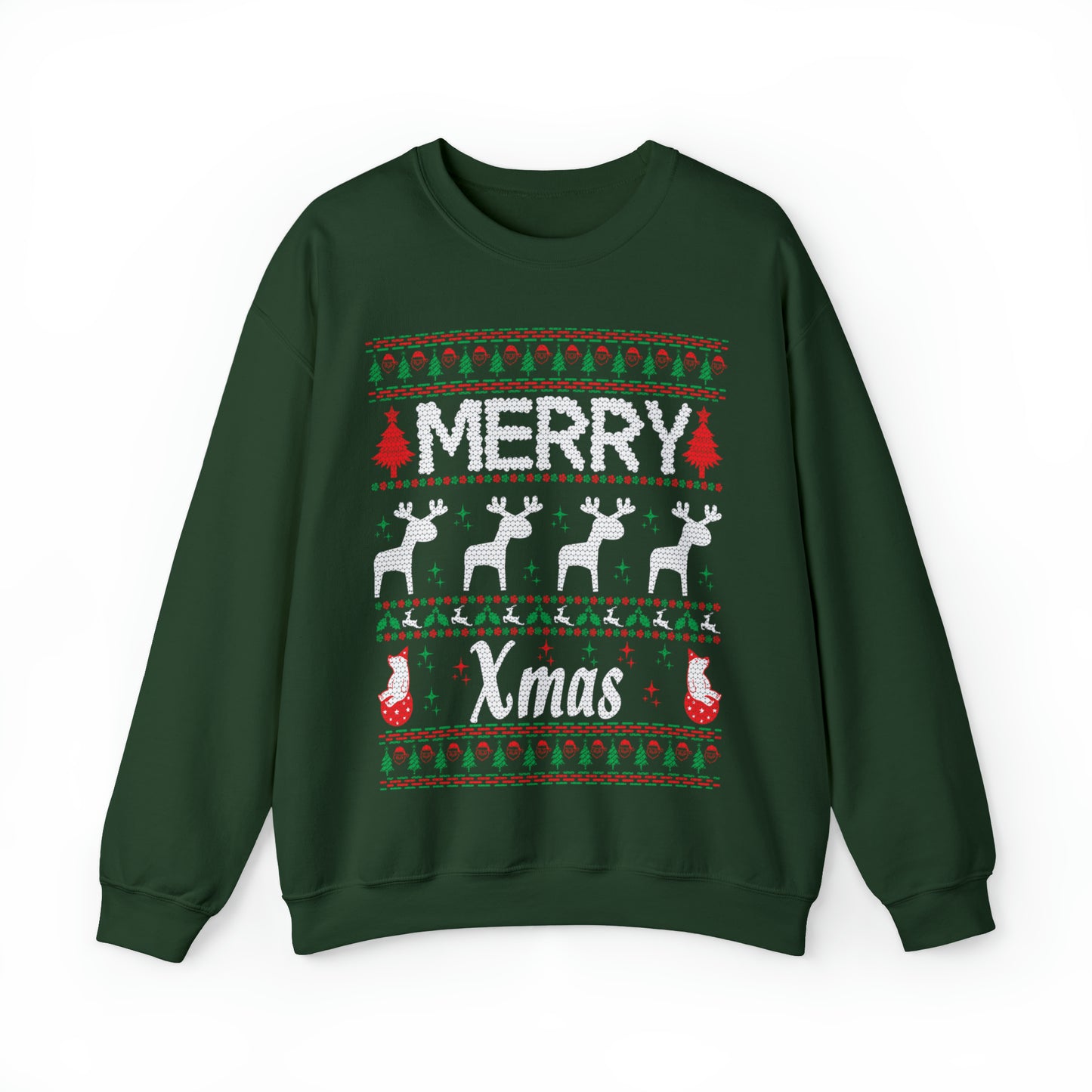 Merry Xmas Raindeers Christmas Ugly Sweater Sweatshirt