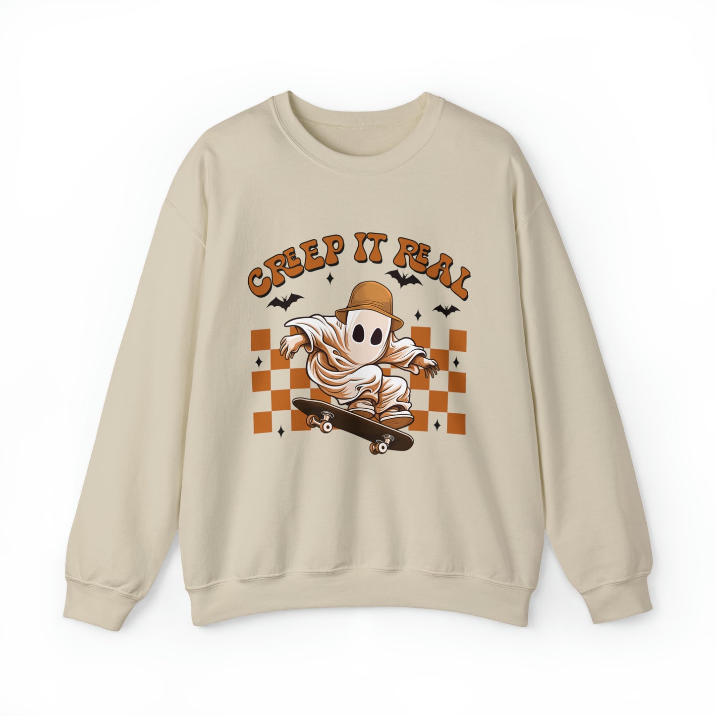 Creep It Real Ghost Halloween Sweatshirt