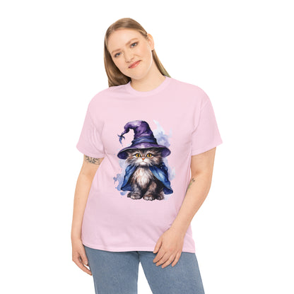 Witch Wizard Cat Halloween Short Sleeve Tee