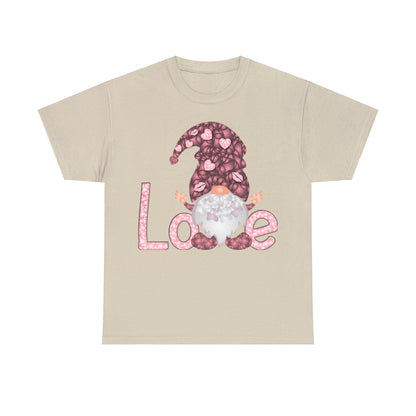 Love Gnome Valentine Short Sleeve Tee