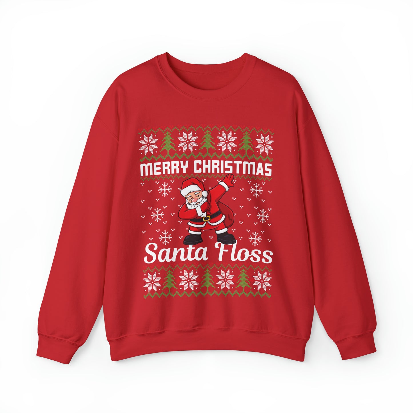 Merry Christmas Santa Floss Ugly Sweater Sweatshirt