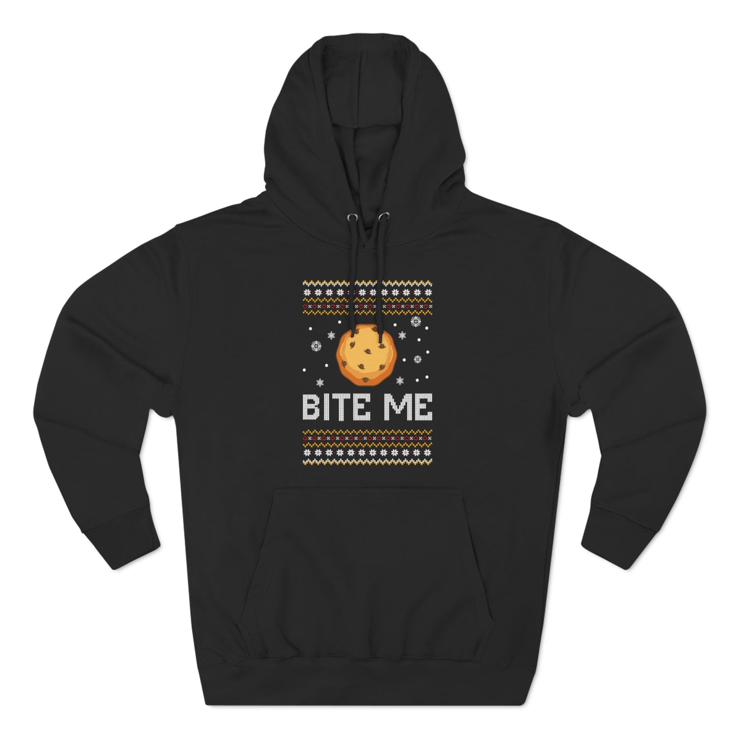 Cookie Bite Me Christmas Ugly Sweater Pullover Hoodie