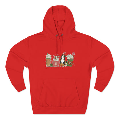 Australian Shepherd Dog Latte Christmas Pullover Hoodie