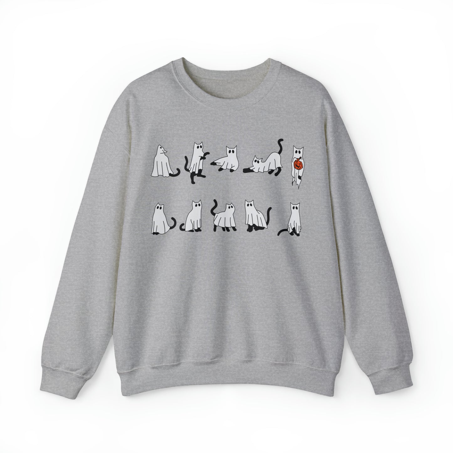 Ghost Cats Halloween Sweatshirt