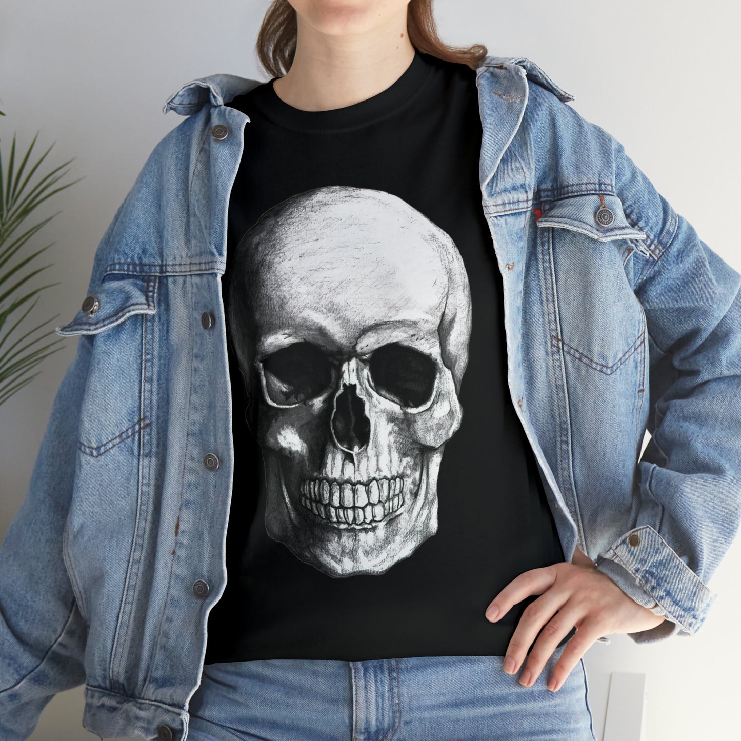 Large Skull Halloween Short Sleeve Tee