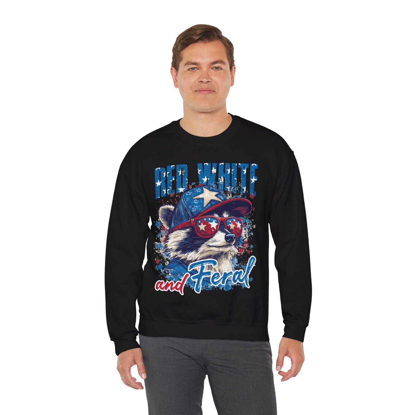 Red White And Feral Sweatshirt
