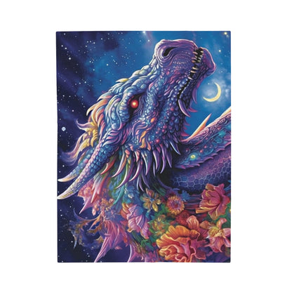 Purple Blue Dragon Blanket