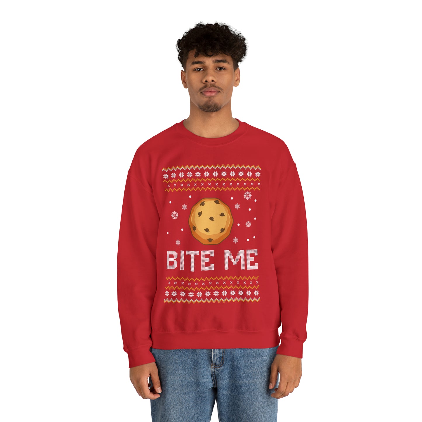 Cookie Bite Christmas Ugly Sweater Sweatshirt