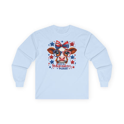 Moo-re Independence Please Long Sleeve T-Shirt