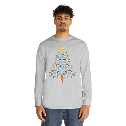 Rabbit Christmas Tree Christmas Long Sleeve T-Shirt