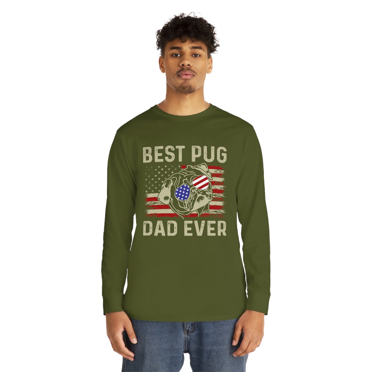 Best Pug Dad Ever Long Sleeve T-shirt