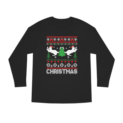 Christmas Cats Ugly Sweater Long Sleeve Tee