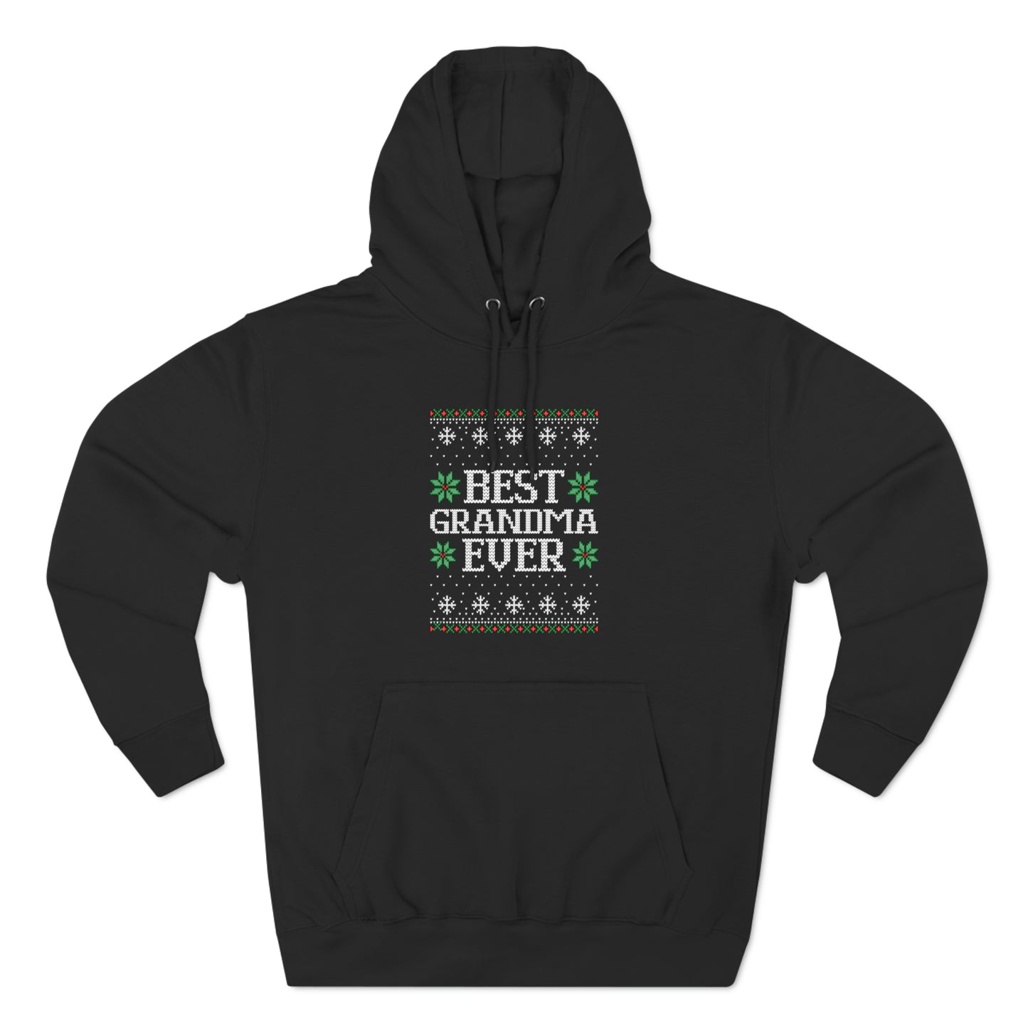 Best Grandma Ever Christmas Ugly Sweater Pullover Hoodie