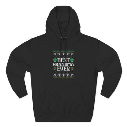 Best Grandma Ever Christmas Ugly Sweater Pullover Hoodie