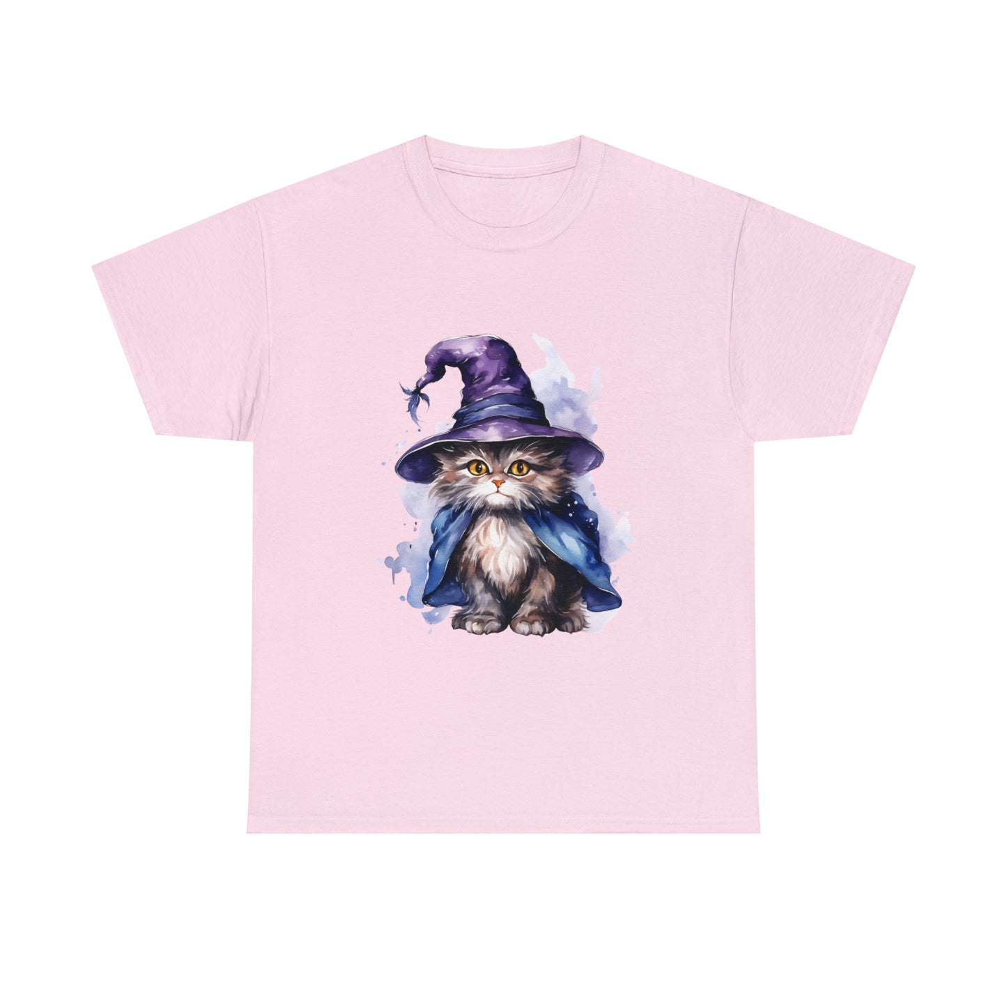 Witch Wizard Cat Halloween Short Sleeve Tee