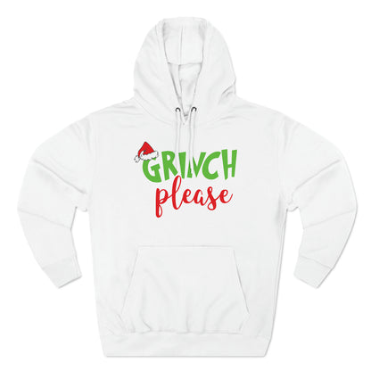 Grinch Please Christmas Pullover Hoodie