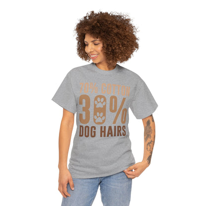 70% Cotton 30% Dog Hairs Short Sleeve Tshirt
