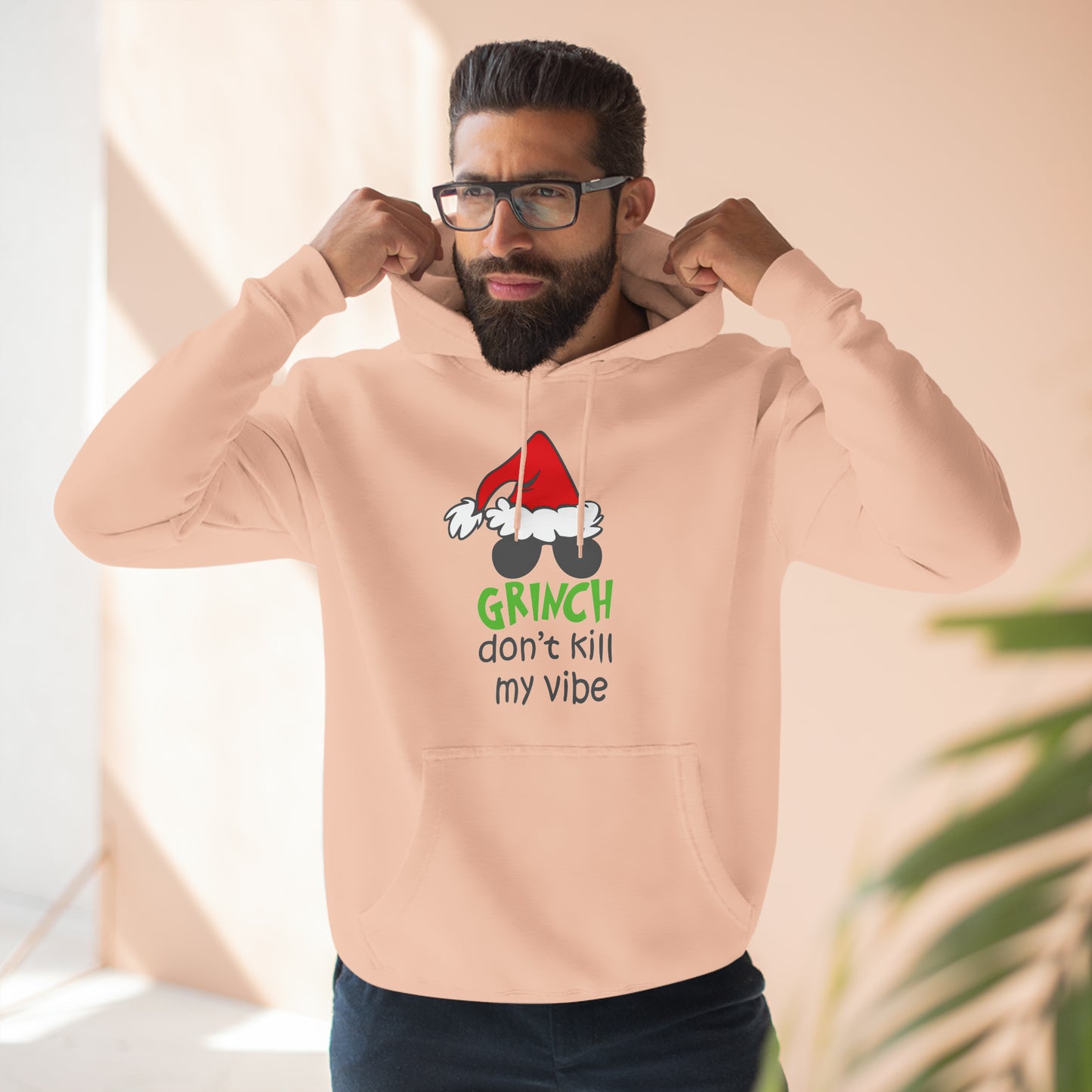 Grinch Don't Kill My Vibe Christmas Pullover Hoodie