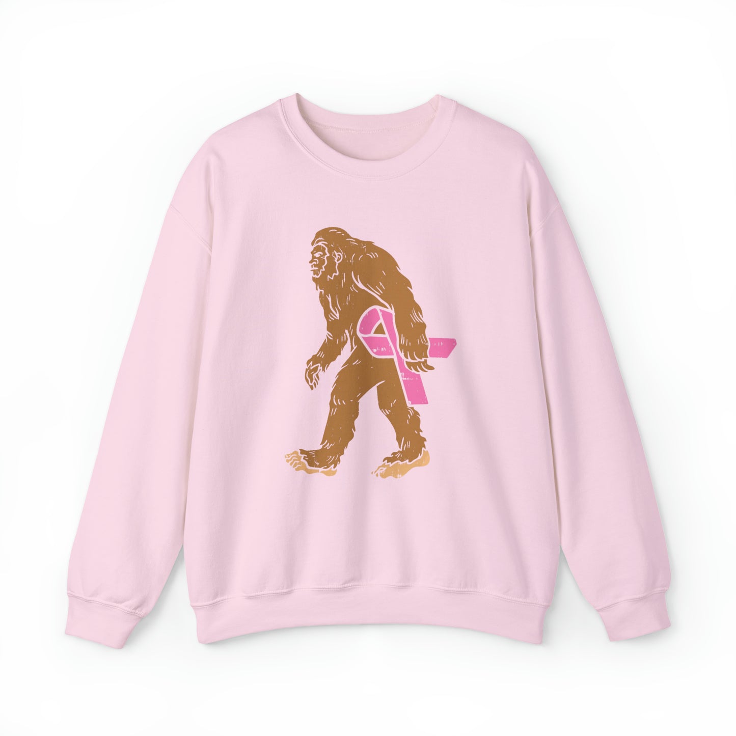 Squatch Bigfoot Breast Cancer Halloween Sweatshirt