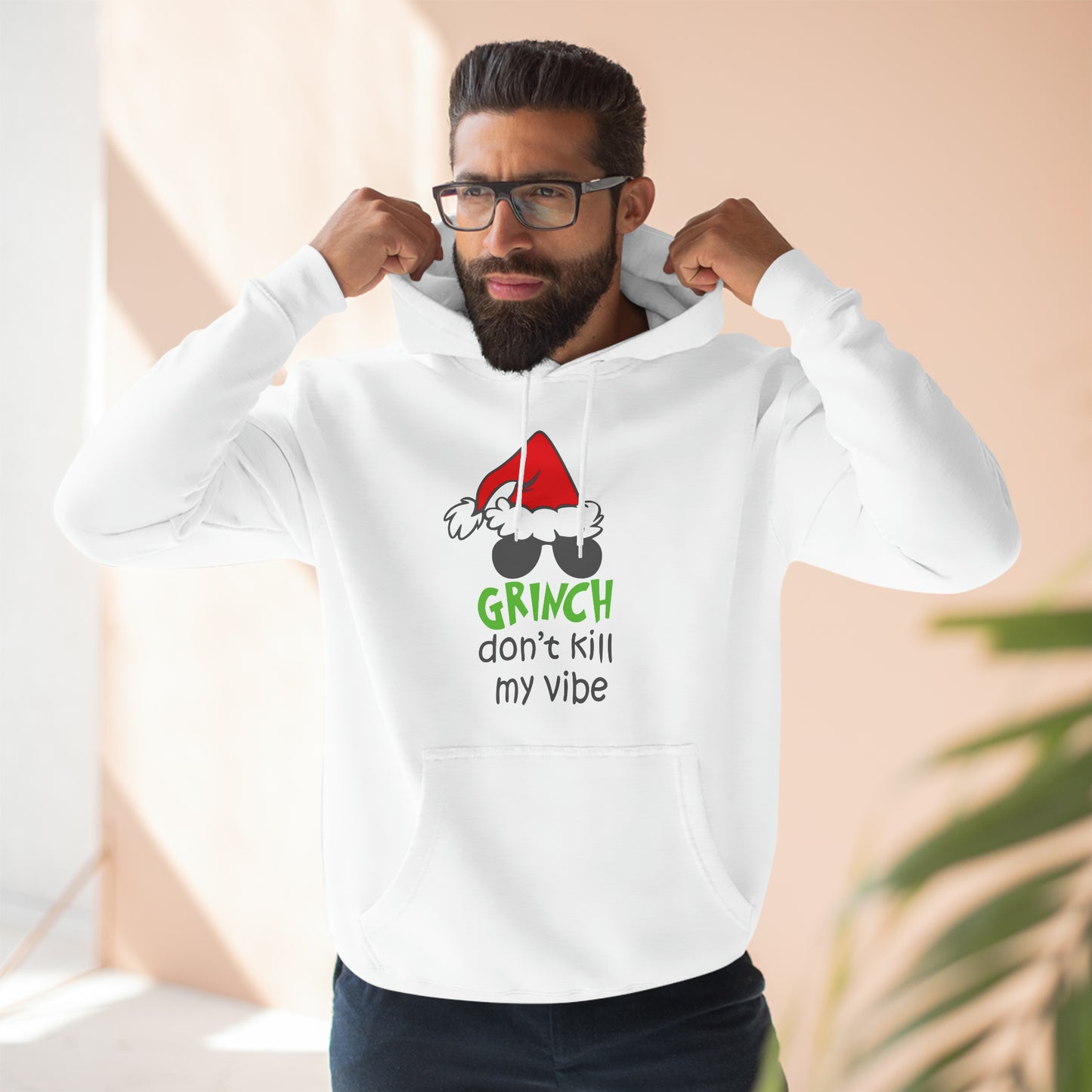 Grinch Don't Kill My Vibe Christmas Pullover Hoodie