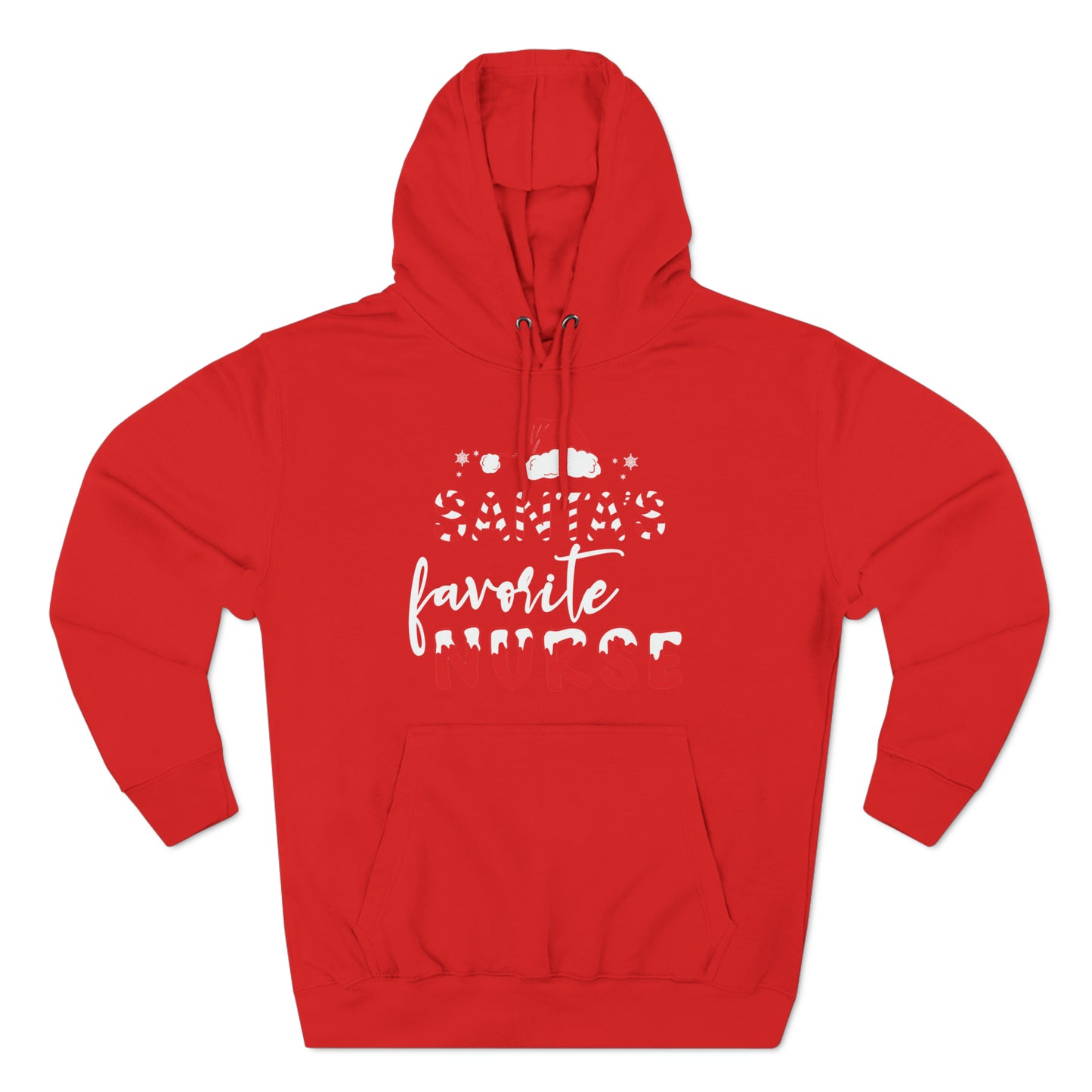 Santa's Favorite Nurse Christmas Pullover Hoodie