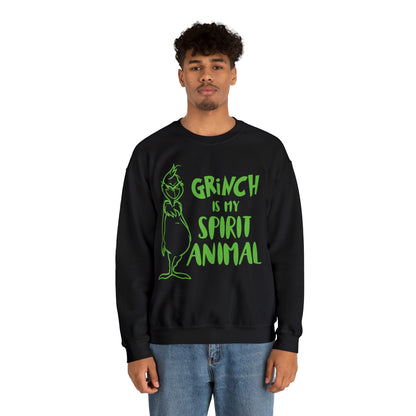 Grinch is My Spirit Animal Christmas Sweatshirt