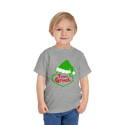 Team Grinch Christmas Toddler Short Sleeve Tee