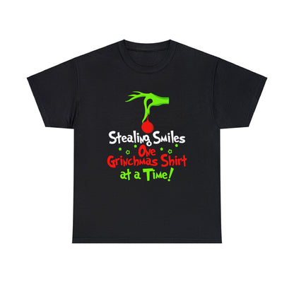 Stealing Smiles One Grinchmas Shirt At a Time! Christmas Short Sleeve Tee