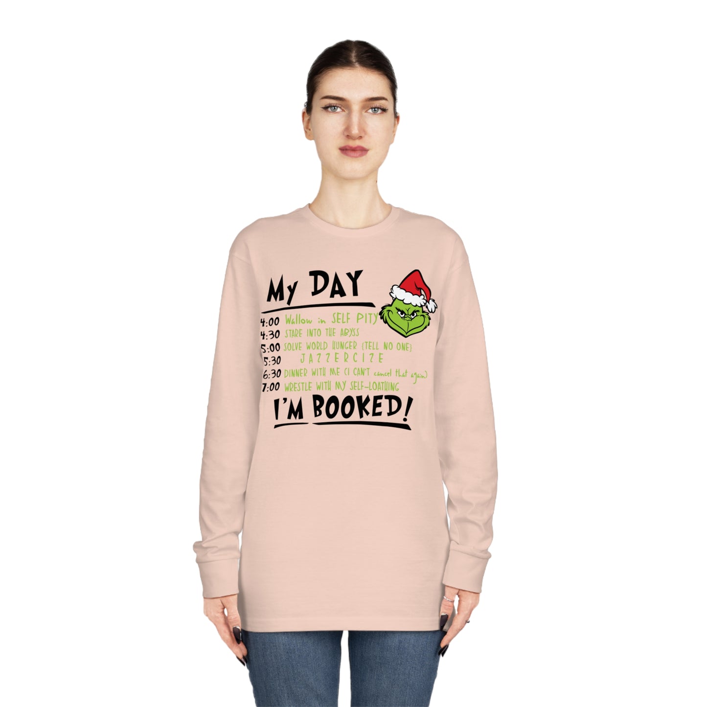 Grinch My Day Christmas Long Sleeve T-Shirt