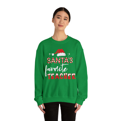 Santa's Favorite Teacher Christmas Sweatshirt