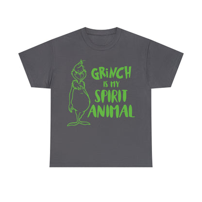 Grinch is My Spirit Animal Christmas Short Sleeve Tee