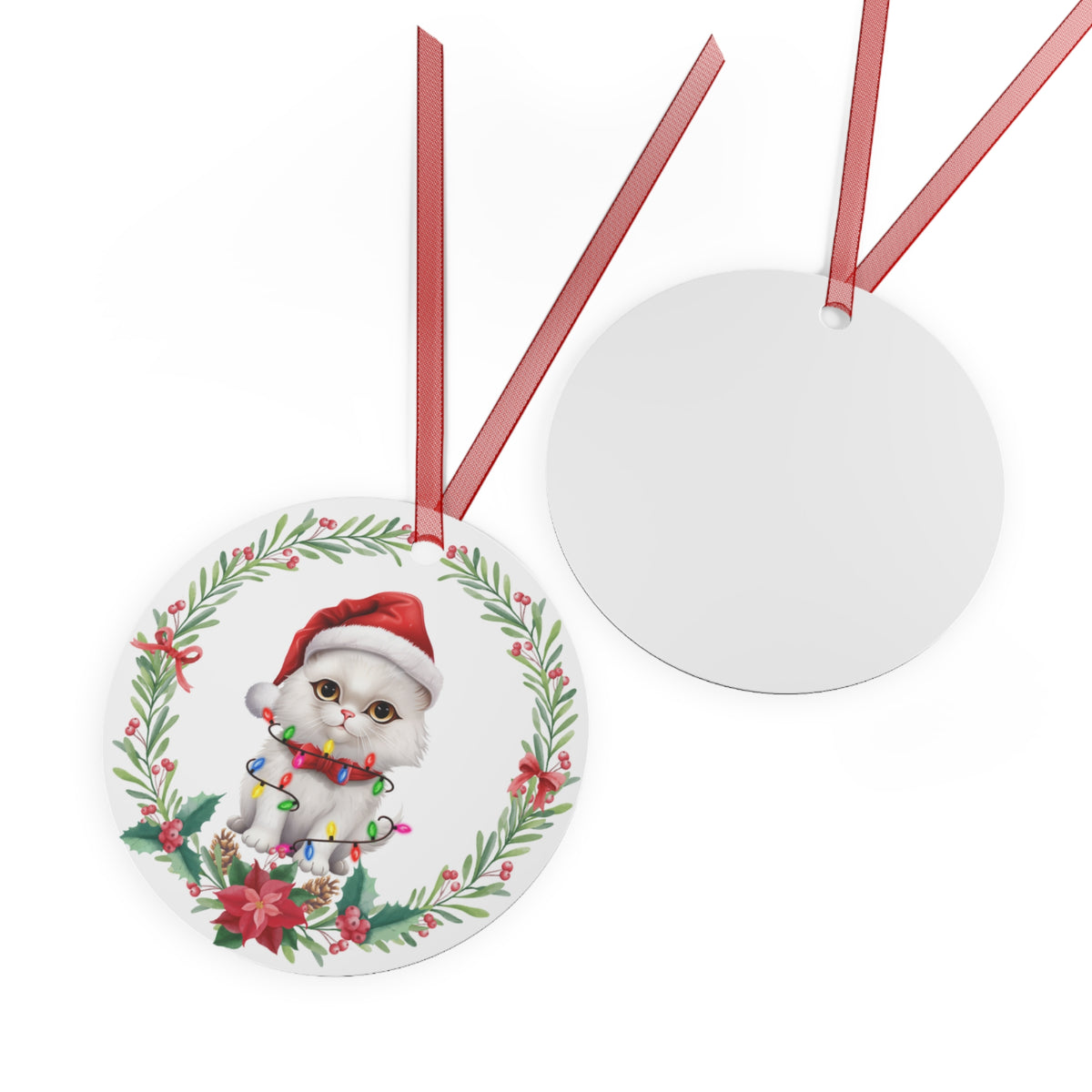 Munchkin Cat in Lights Ornament